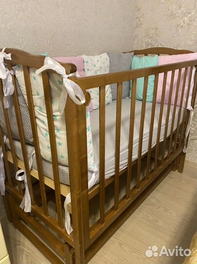 Бортики в детскую кроватку бу