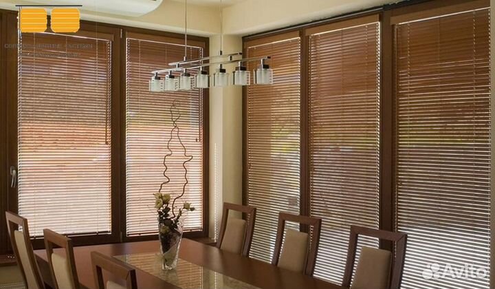 Деревянные жалюзи горизонтальные