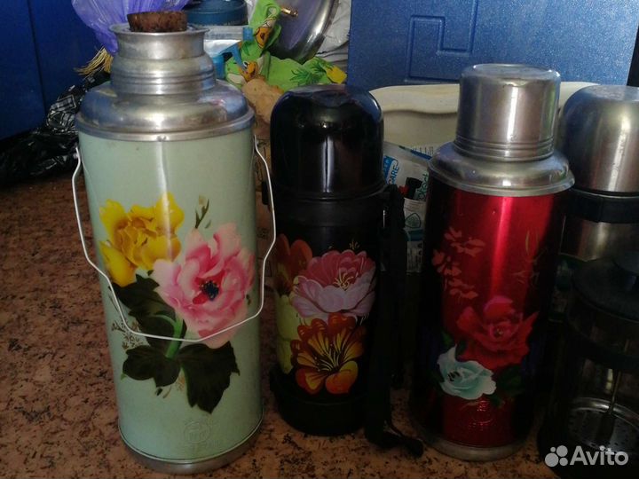 Термосы, посуда СССР, стопки, солонки