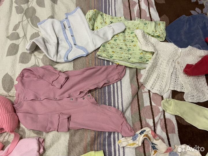 Вещи пакетом на новорожденного (девочка 56-62)