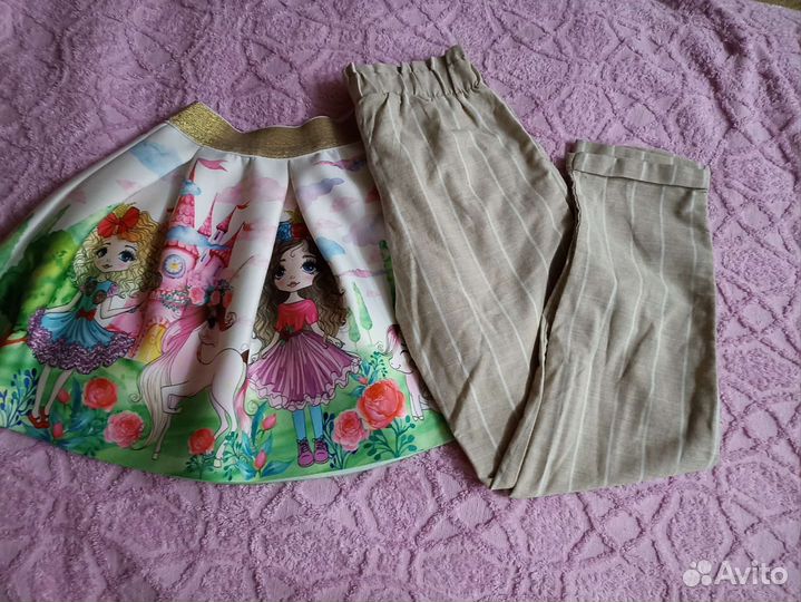 Вещи для девочки пакетом, р. 128