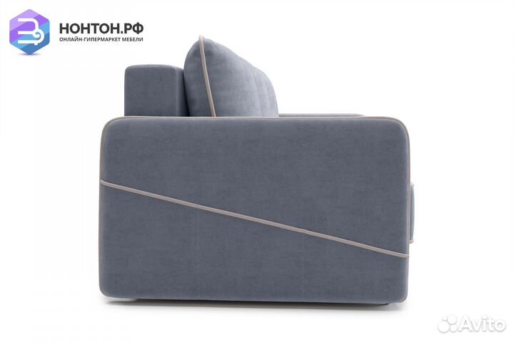 Диван еврокнижка Энерджи 3-х местный темно-серый