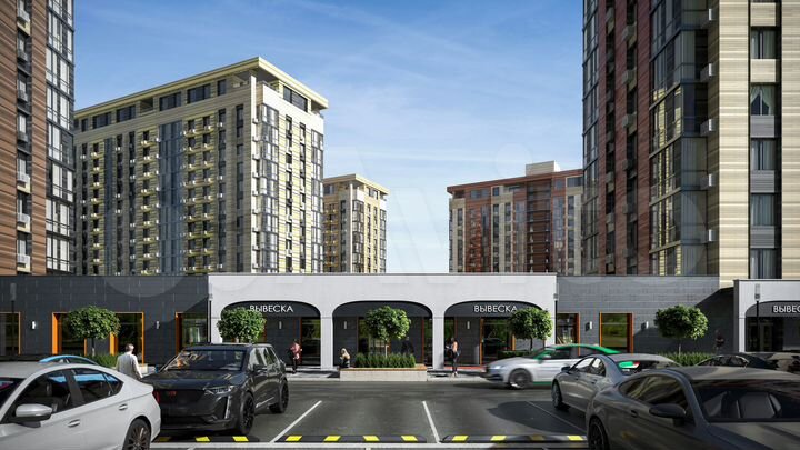 2-к. квартира, 65,2 м², 4/14 эт.