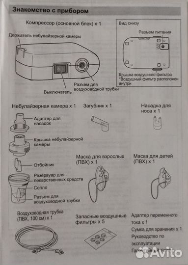 Ингалятор компрессорный (небулайзер)