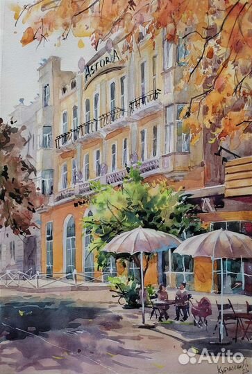 Картина акварель 