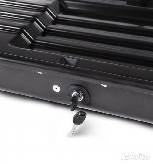 Багажник на крышу (автобокс) 430л Серый