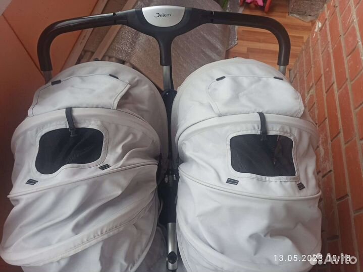 Коляска трость для двойни