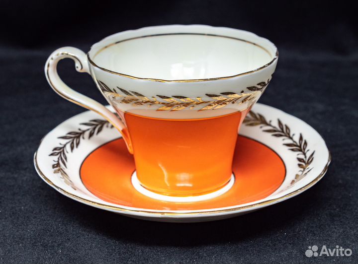 Чайная пара Эйнзли, винтаж, Англия