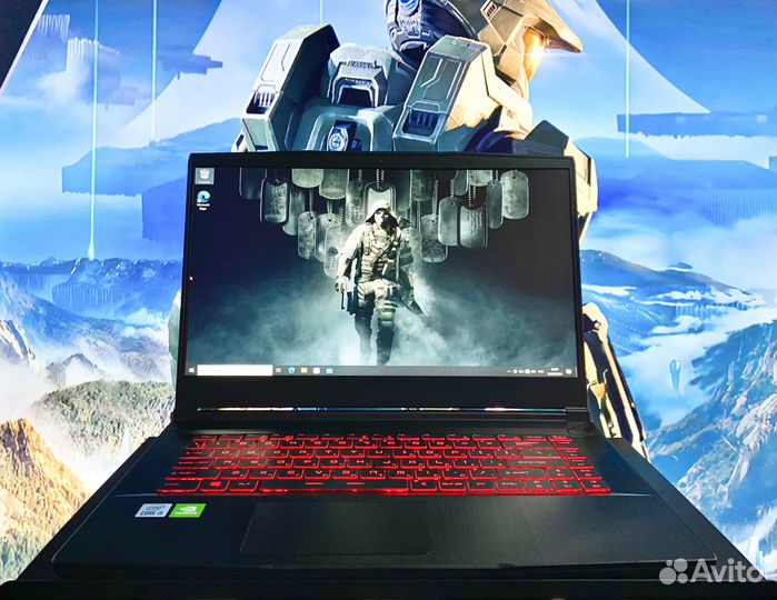 Игровой ноутбук MSI core I5 / RTX 2060+1TB SSD