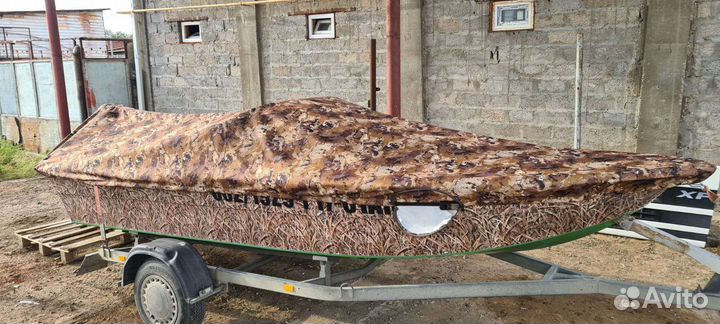 Тент стояночный на лодку астраханка