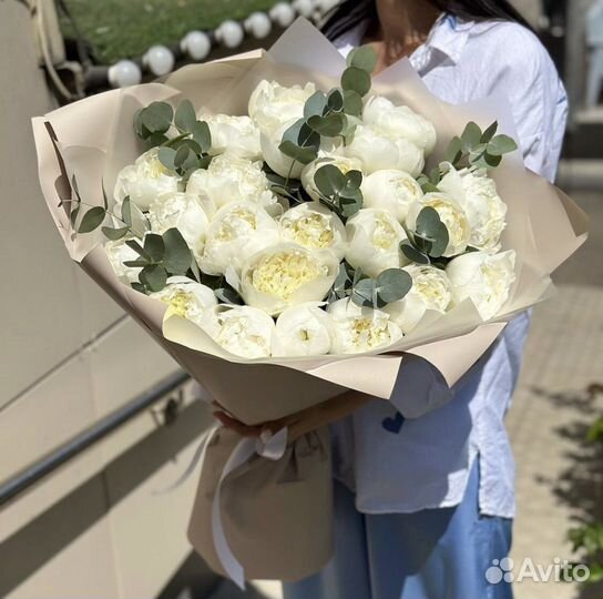 Пионы букеты из пион доставка цветы