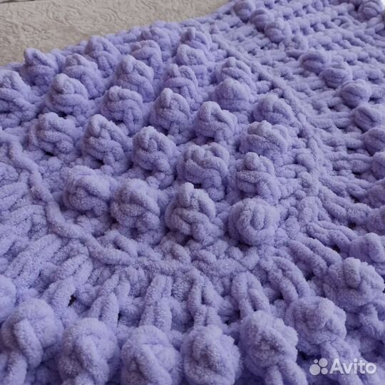 Плед ручной работы из Alize Puffy