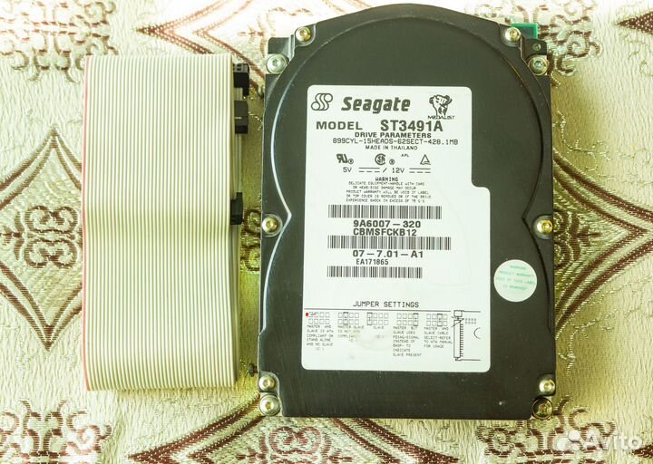 Ретро HDD IDE Seagate ST3491A 428.1 MB