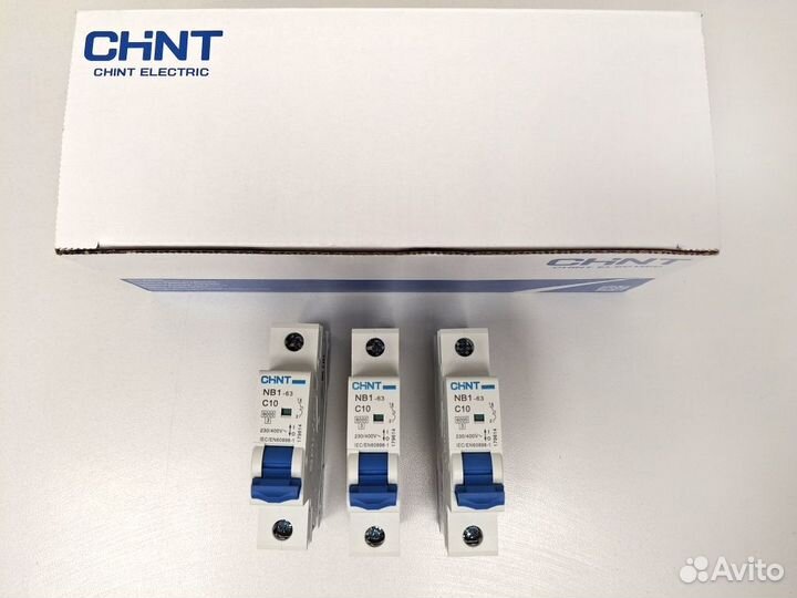 Автоматический выключатель Chint NB1-63 1P 10А C