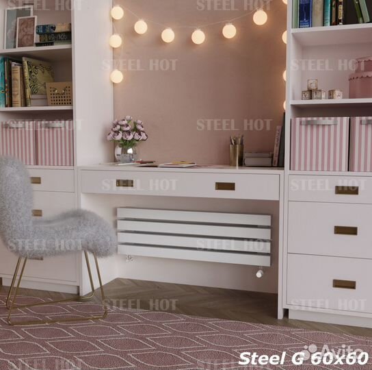 Горизонтальный дизайн радиатор Steel-Hot от произв