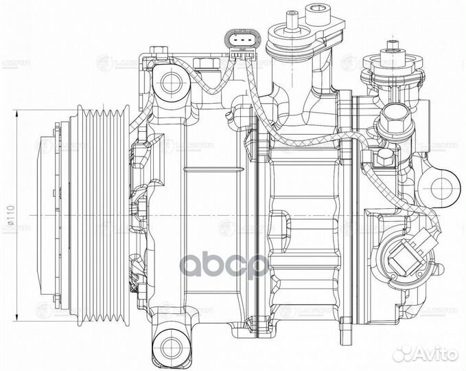 Компрессор кондиц. mercedes-benz С (W205)