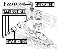 Отбойник заднего амортизатора hyundai santa FE