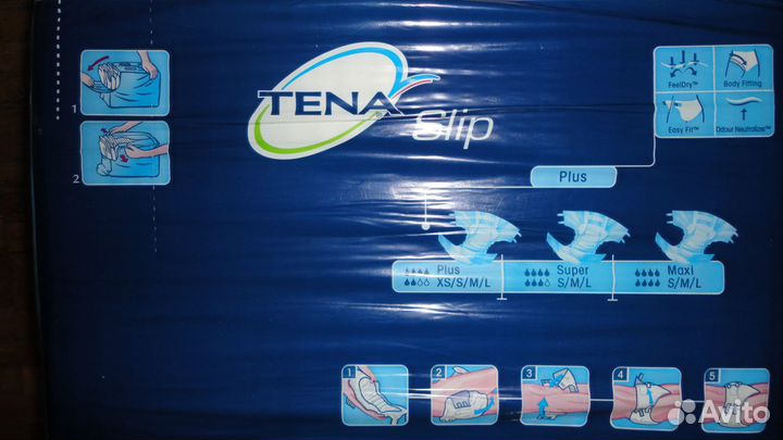 Подгузники для взрослых tena Slip Plus