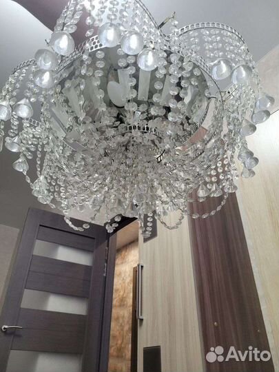Люстра потолочная хрустальная