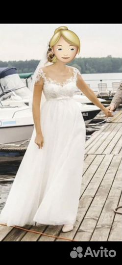 Свадебное платье (подходит для беременных)