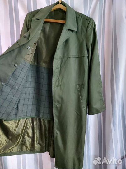Плащ военный с жилеткой