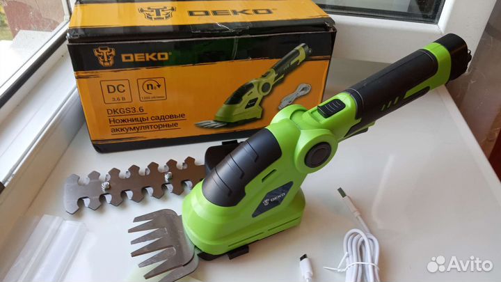 Ножницы садовые акккмуляторные, кусторез. deko