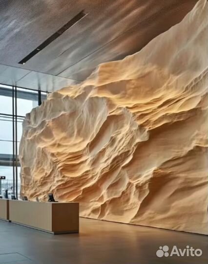 Барельеф, гипсовая лепнина, декоративные скалы