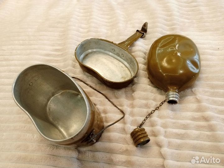 Армейские котелок и фляга (цена за комплект)