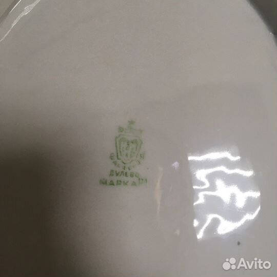 Антикварное блюдо сухарница Дулево