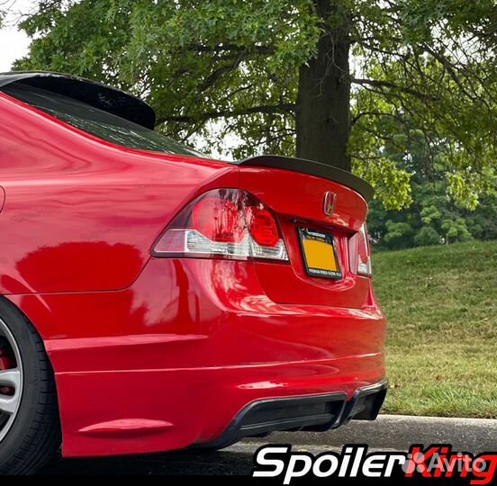 Дактейл спойлер Honda Civic 8 4D