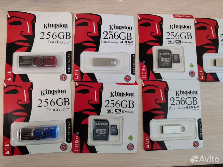Карта памяти MicroSD, USB 256 Gb
