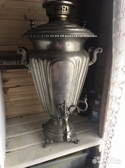 Самовар Баташева на углях, дровах