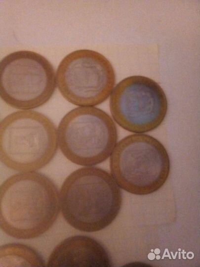 Биметаллические 10 руб министерства