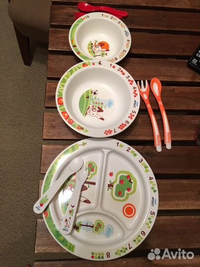Набор тарелок посуды Avent для малышей