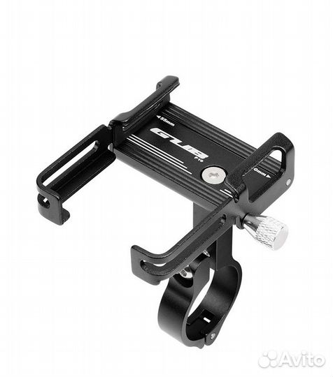 Крепление для телефона на велосипед GUB P10 с резинкой (Серебро-Черный)