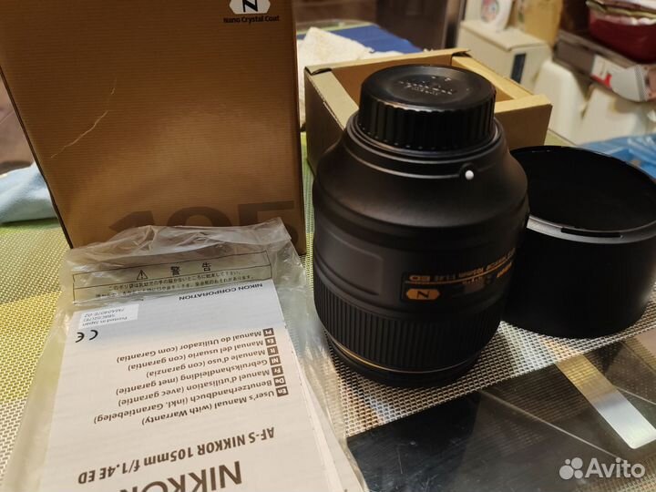 Nikon 105mm 1.4E ED AF-S новый