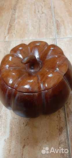 Декоративная шкатулка тыква