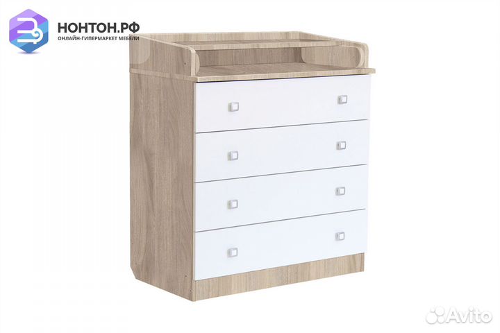 Комод Simple 1580 вяз / белый