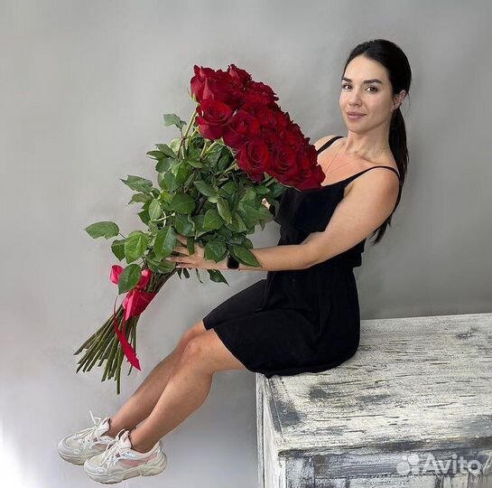 Высокие метровые розы