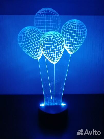 Светильник ночник 3D, ночник подарок