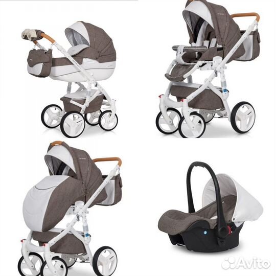 Детская коляска 3 в 1 Riko Bruno Luxe