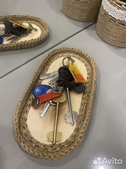 Подставка из натурального джута ручная работа