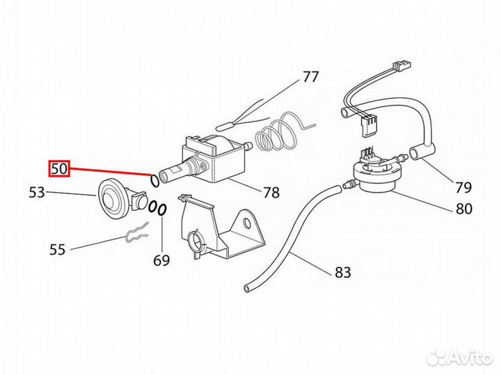 Уплотнитель в молочник кофемашины philips, saeco
