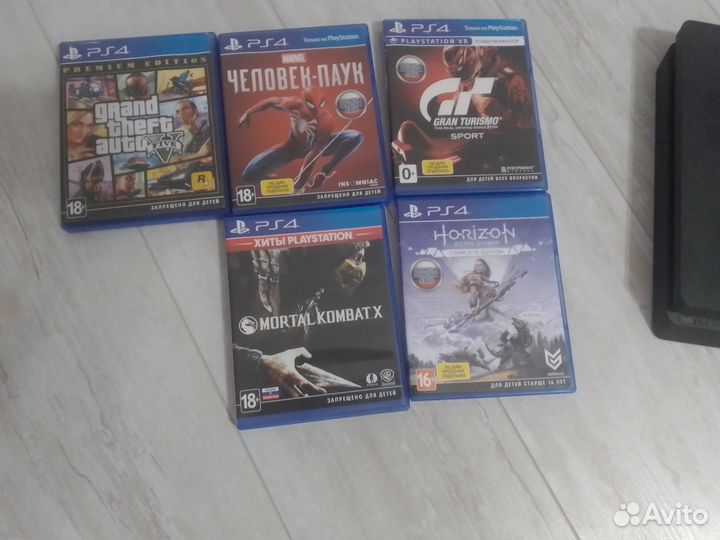 Sony playstation 4 slim 1 tb + игры