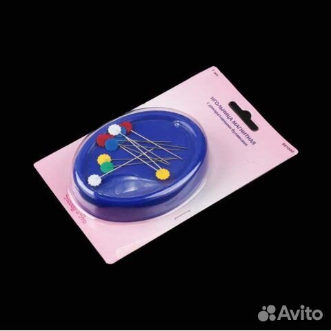 Игольница магнитная с декоративными булавками