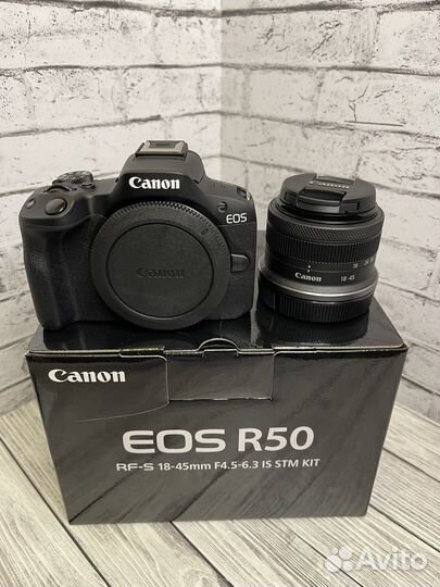 Canon Eos R50 kit 18-45mm is stm-русское меню