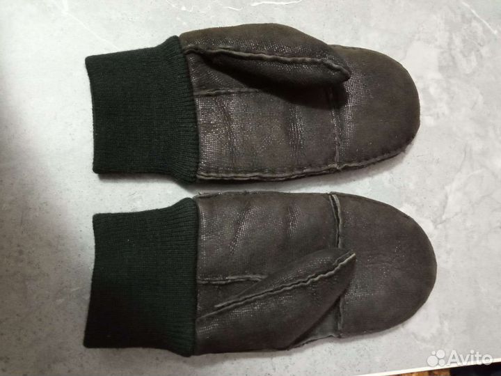 Варежки натуральный мех р.7-8