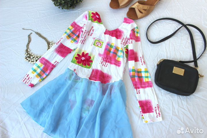 Новое боди с юбочкой танцы/гимнастика р.28, 34, 38