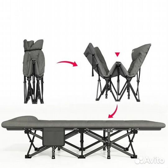 Складная раскладушка туристическая