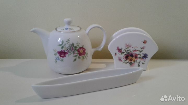 Чайник заварочный kahla (ГДР), салфетница imari +